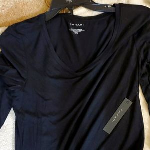 Tahari NWT black tees size Medium
